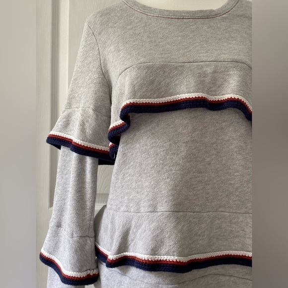 Lou & Grey Women’s Layered Ruffle Sweater Size S - Picture 2 of 11